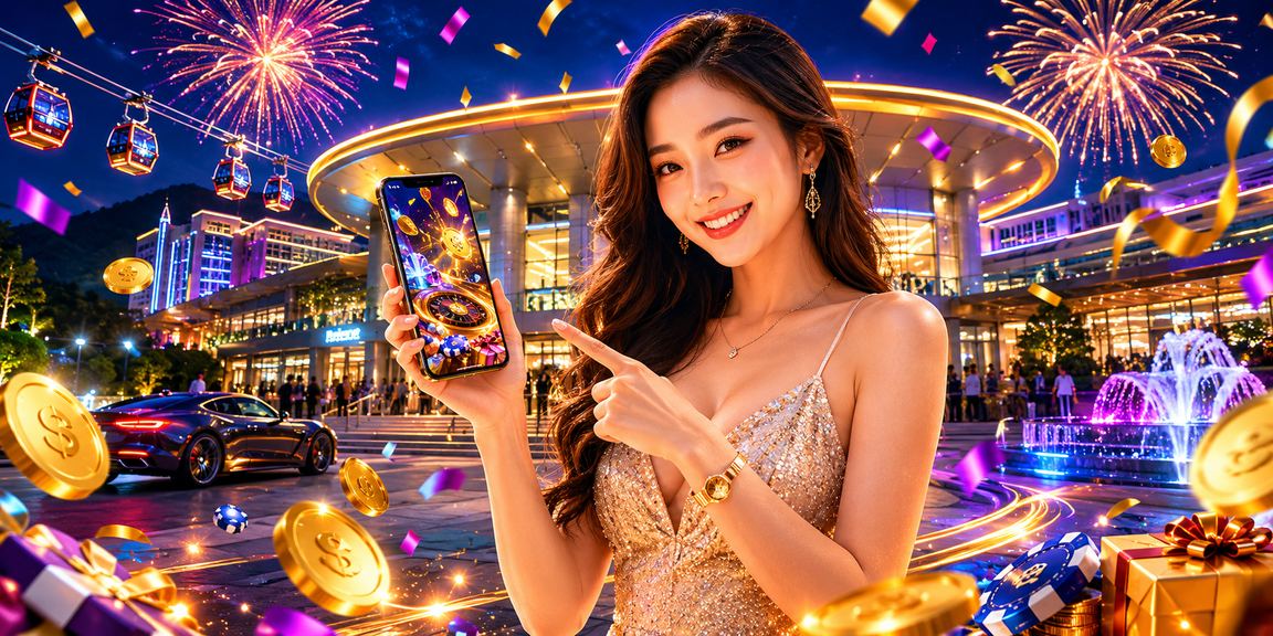Pengguna Malaysia menggunakan aplikasi pertaruhan sukan 12b di telefon pintar bergaya Genting Highlands