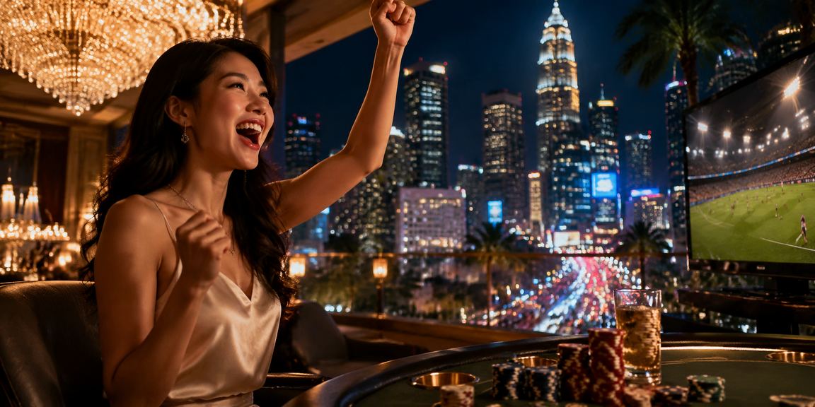 Suasana kasino hiburan Kuala Lumpur dengan paparan jackpot besar di platform 12b